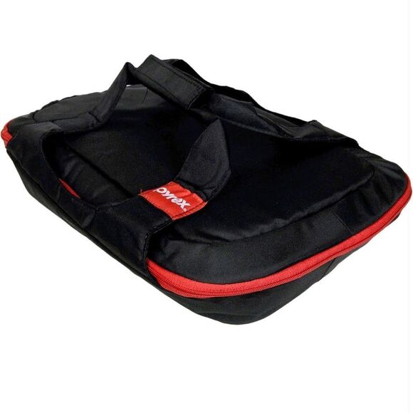Pyrex Portable Black/Red Insulated Casserole Carrier Hot/Cold - Picture 4 of 13